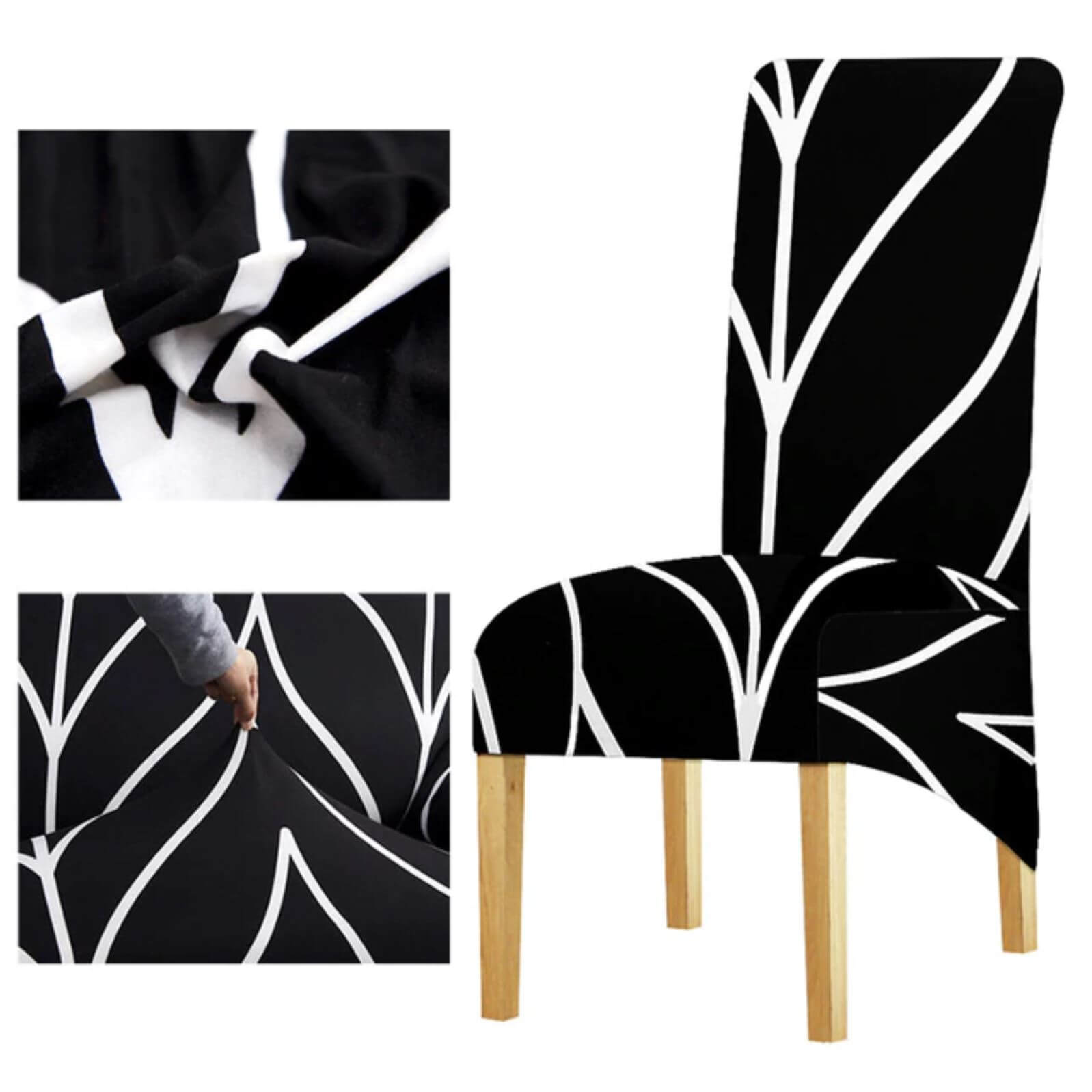 Κάλυμμα Καρέκλας Xl Ασπρόμαυρο