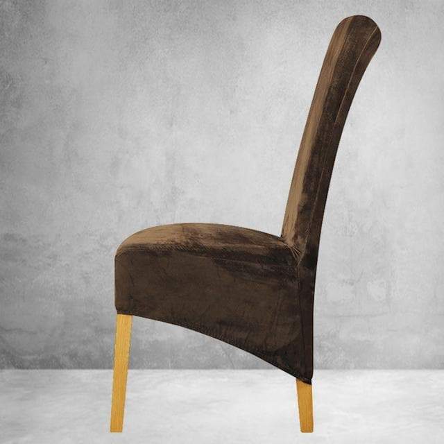 Κάλυμμα Καρέκλας Coffee Velvet Xl Καφέ