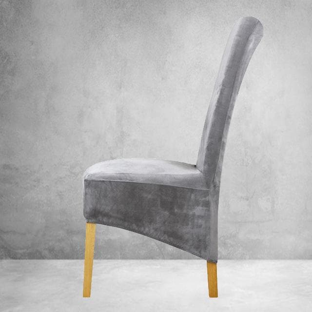 Κάλυμμα Καρέκλας Xl Grey Velvet