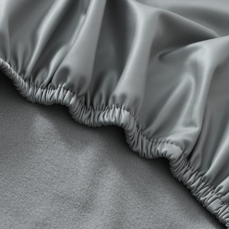 Γκρι Δερμάτινο Κάλυμμα Καρέκλας Γραφείου