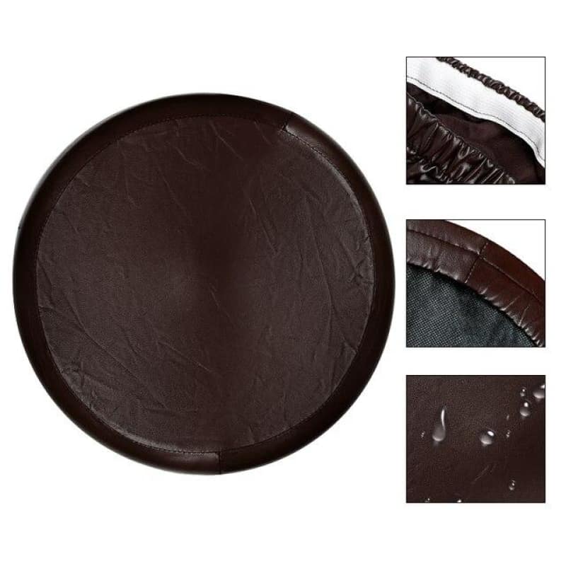 Καφέ Καφέ Στρογγυλό Κάλυμμα Σκαμπώ Μπαρ