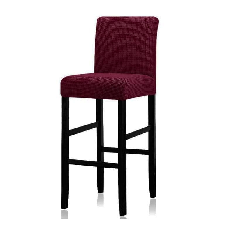 Μωβ Κόκκινο Κάλυμμα Σκαμπώ Μπαρ