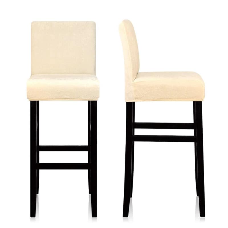 Κάλυμμα Σκαμπό Μπαρ Σε Ανοιχτό Μπεζ Velvet