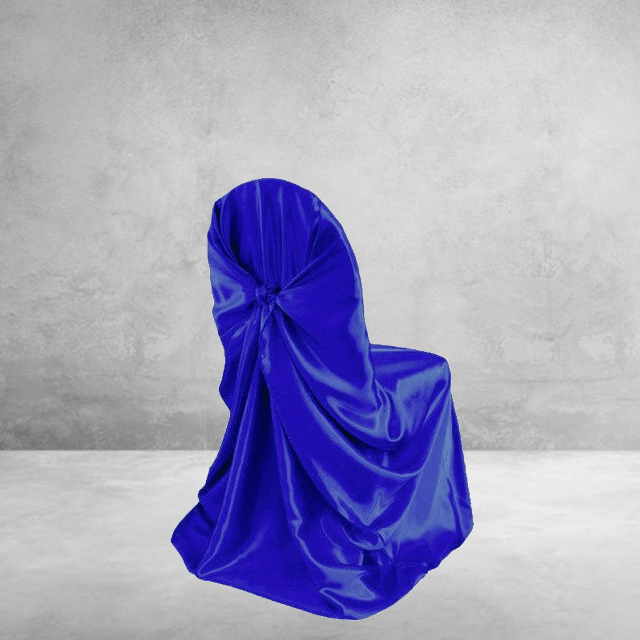 Κάλυμμα Καρέκλας Γάμου Royal Blue Satin