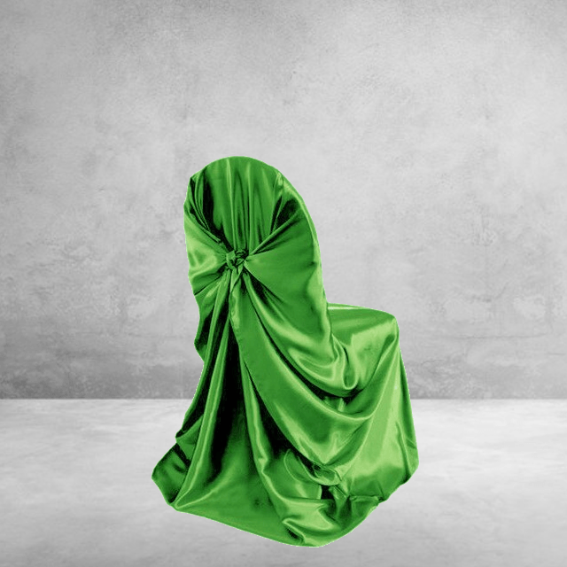 Πράσινο Σατέν Κάλυμμα Καρέκλας Γάμου